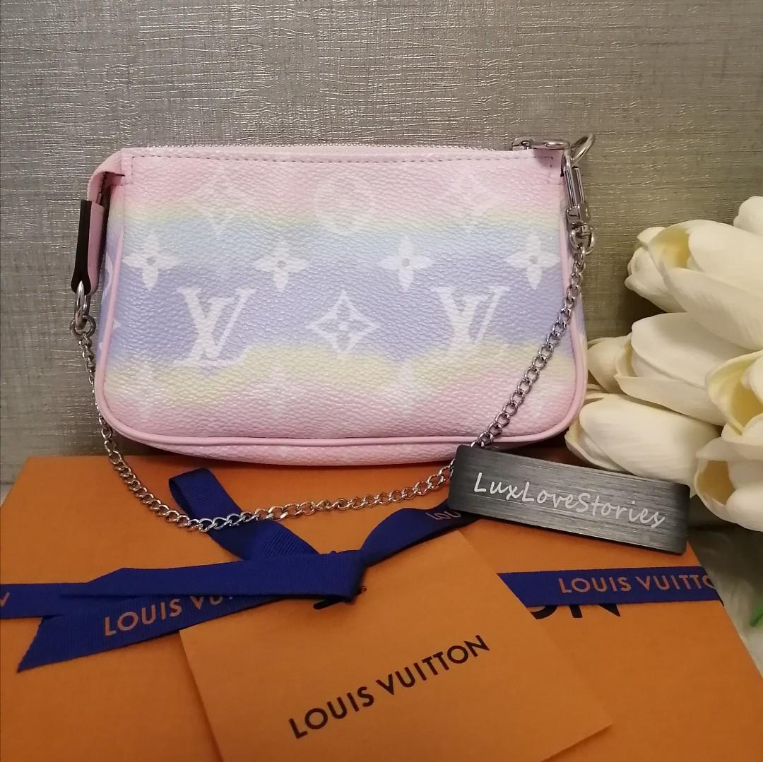 Louis Vuitton Scott Box Transparent Escale Pink Monogram, Luxury, Bags &  Wallets on Carousell