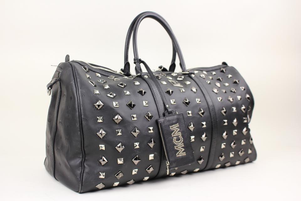 mcm duffle bolsa black