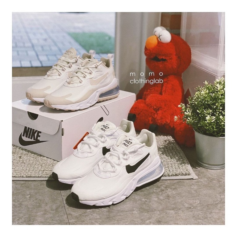Nike Air Max 270 React Light Beige Chalk Ao4971 200