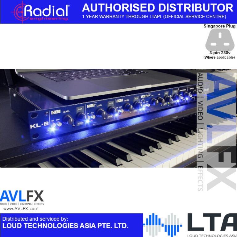 Radial Engineering KL8 Rackmount Keyboard Mixing Station, Electronics, Audio on Carousell