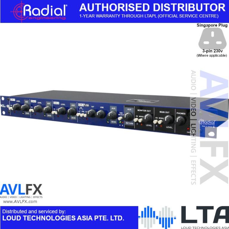 Radial Engineering KL8 Rackmount Keyboard Mixing Station, Electronics, Audio on Carousell