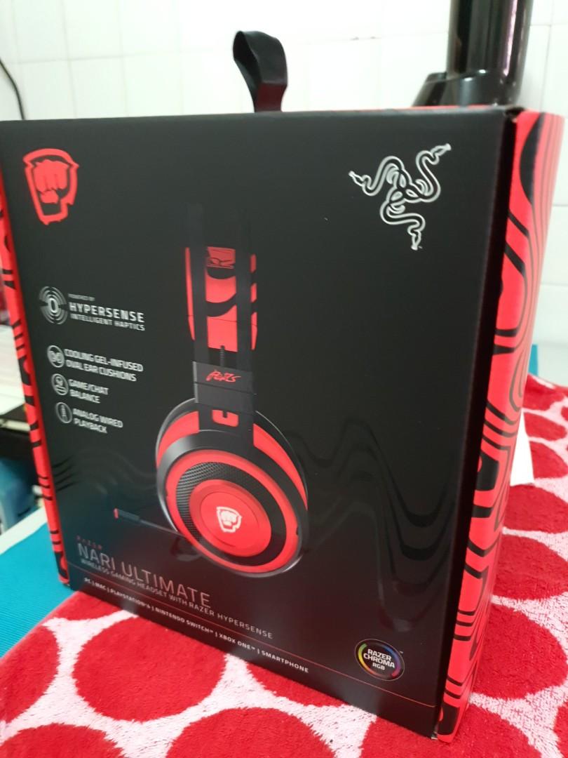 Promo Razer Nari Ultimate Pewdiepie Edition Base Station Chroma Mercury Computers Tech Parts Accessories Mouse Mousepads On Carousell