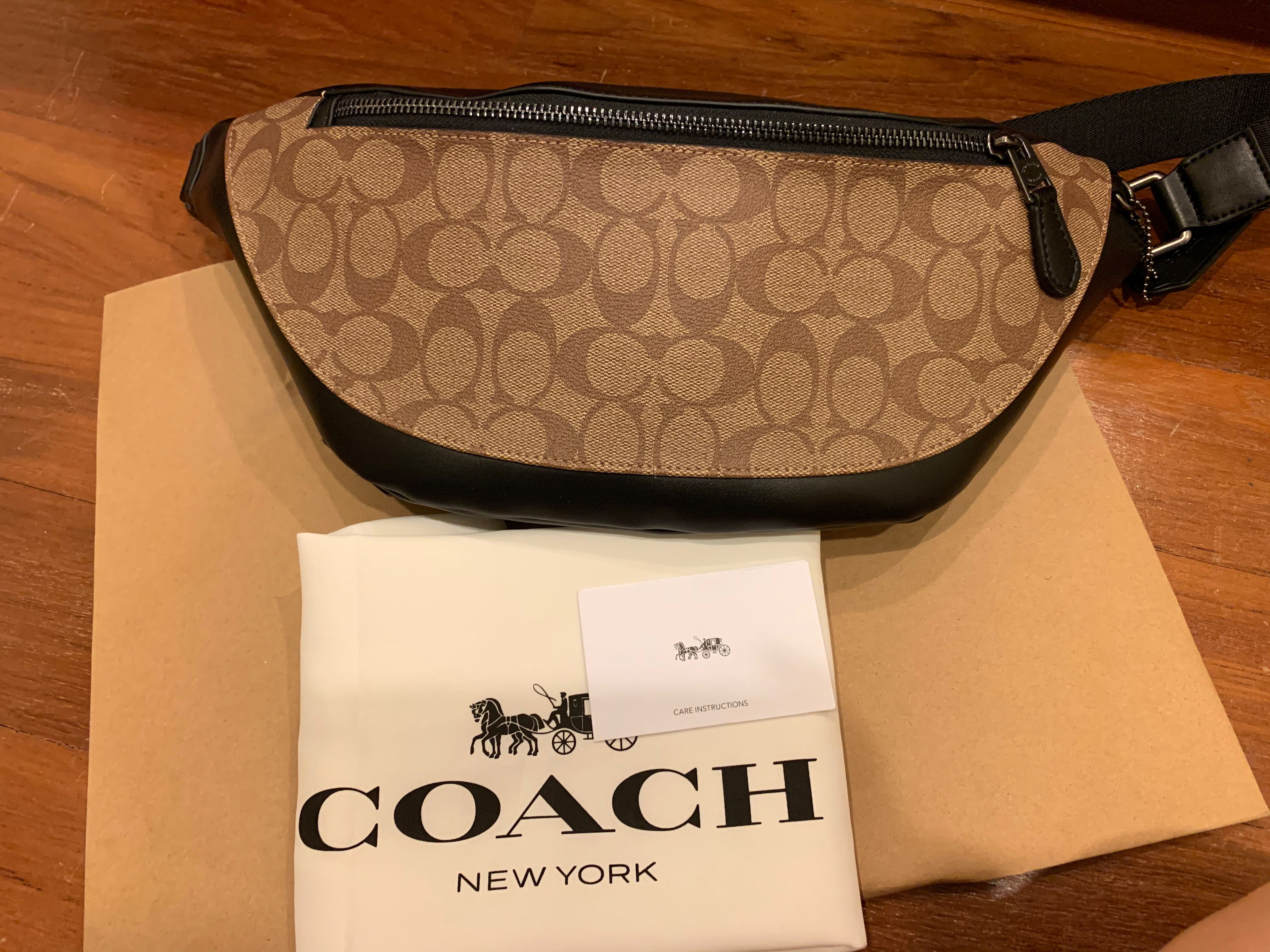 coach sling and belt bag