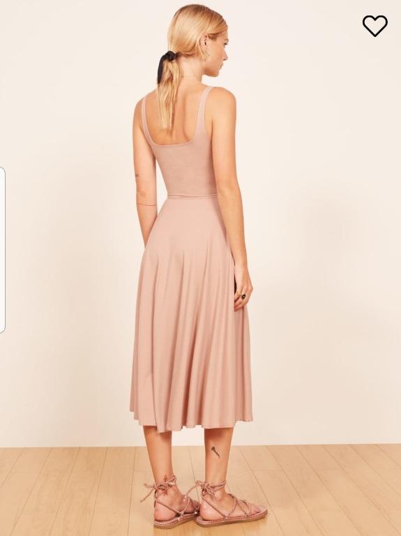 Reformation Rou Dress in Blush (S), Women's Fashion, Dresses & Sets