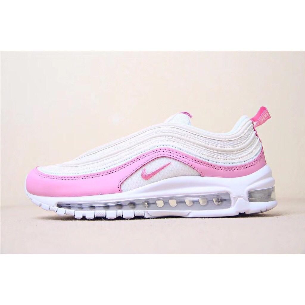 pink color nike shoes