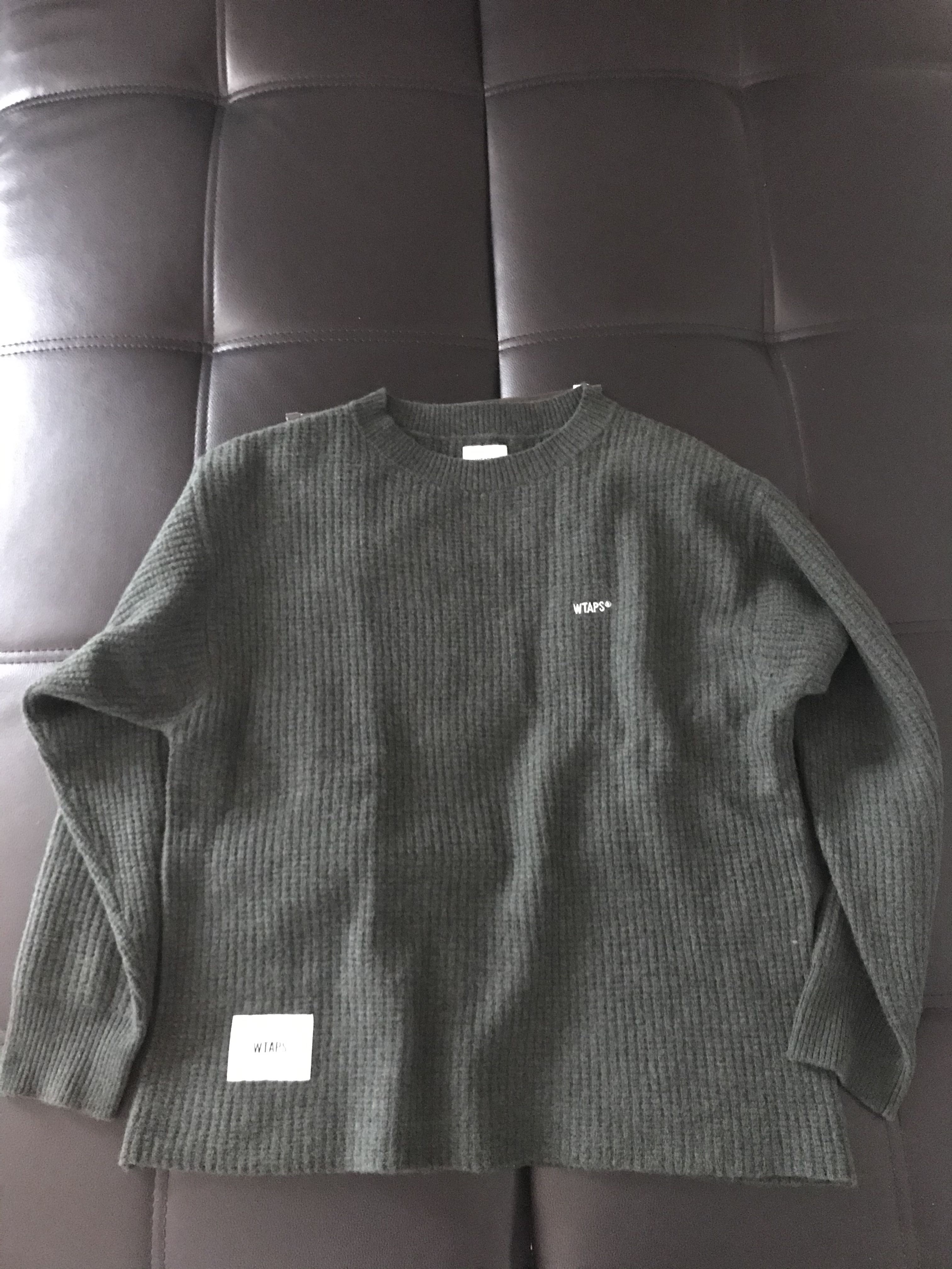 Wtaps waffle sweater wool, 男裝, 外套及戶外衣服- Carousell