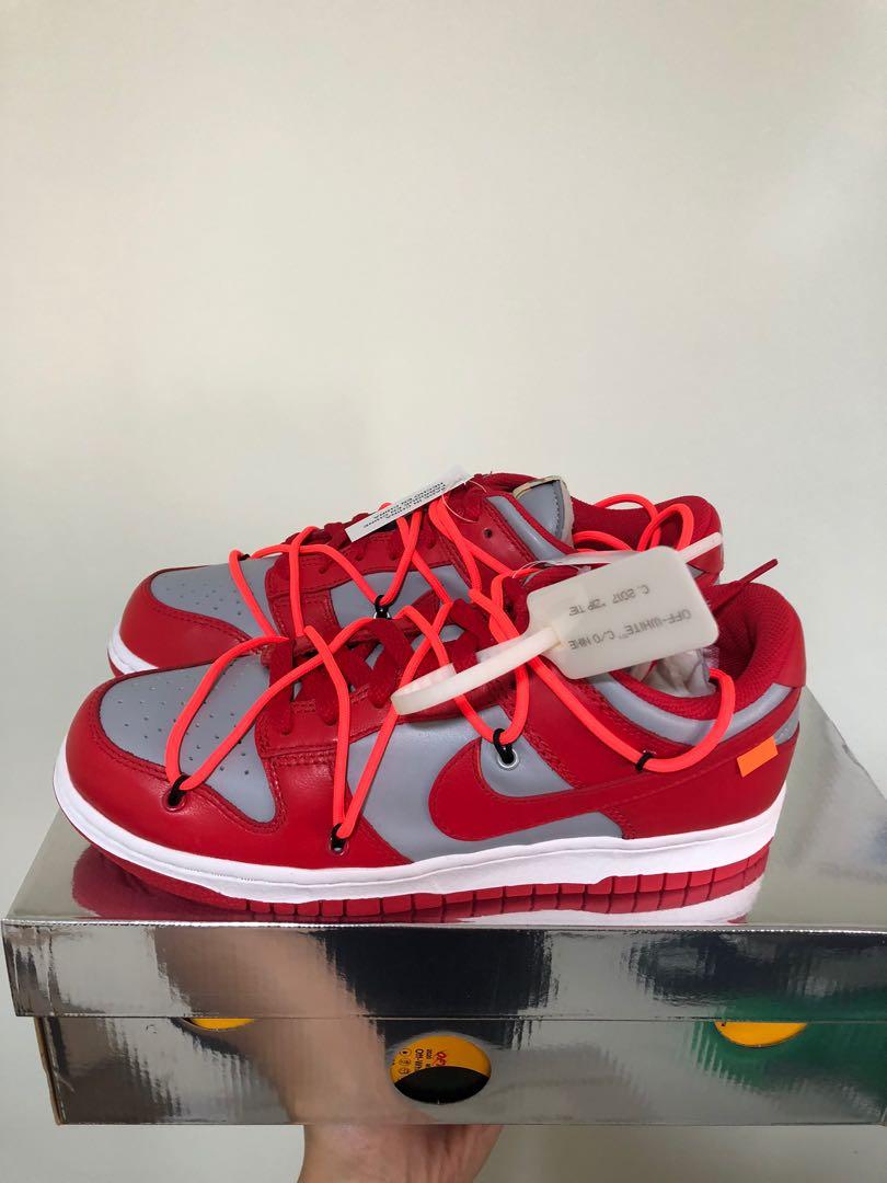 WTS OFF WHITE DUNKS UNLV RED CHEAP, Men 