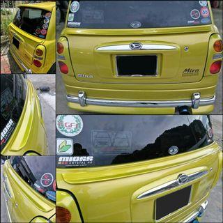 lip lintah custom bonet belakang PU saiz besar L700 kelisa cuore gino TR