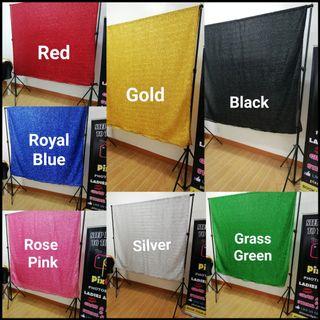 Metallic Backdrop (7 colors per set) Sold by set