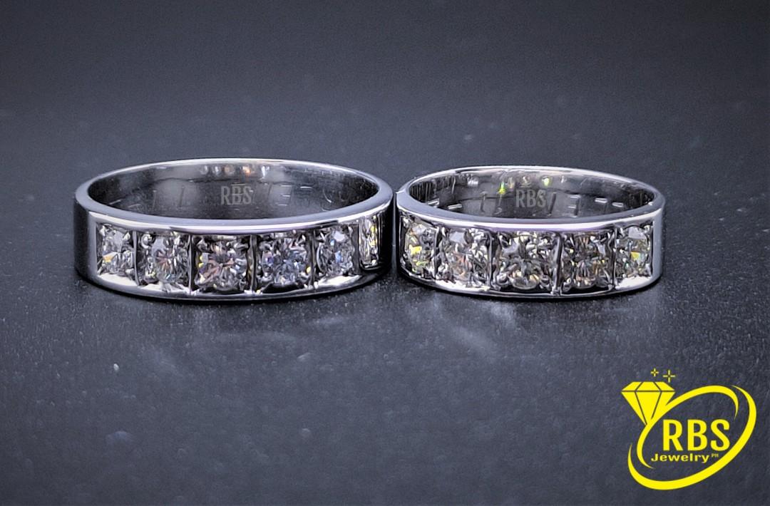 14k Classic 5-Stone Diamond Wedding Band (Category: Luxury Accessories) located in Manila. Submitted by rbsjewelry (Listing ID 285008077, Image 3). Description: Made-to-Order 14k 5-Stone Diamond Wedding Band - 5 Stone Diamond Setting for Each Ring - 1.50 Carat Total, VVS - VS Clarity, H - I Color - Brilliant Round, Natural Diamonds - 14k Solid White Gold Setting - Option for 18k Gold Setting - Choice of VS, SI or Mix Clarity Diamonds - Available 