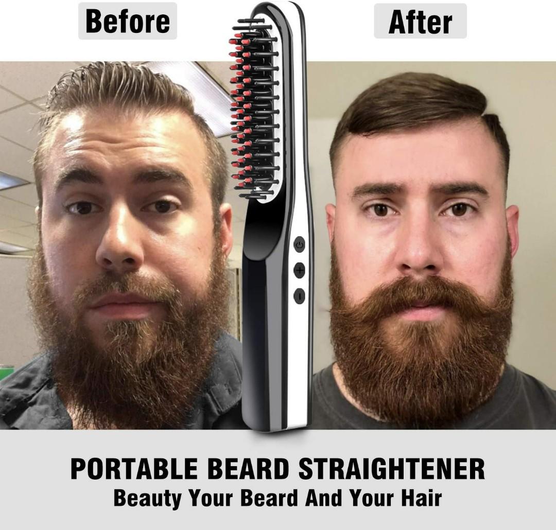 340 Suntee Beard Straightener Brush Hair Straightening Brush