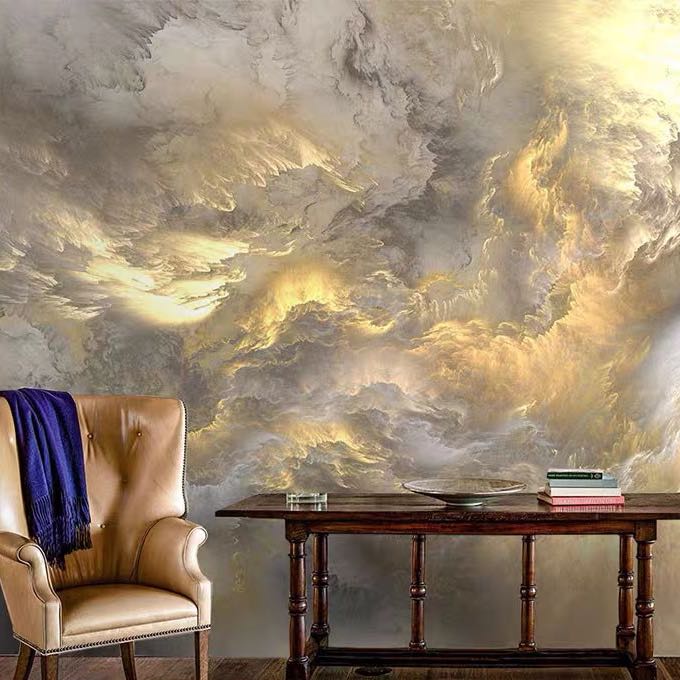 3D Wallpaper Mural Abstract art style, Furniture & Home Living, Home
