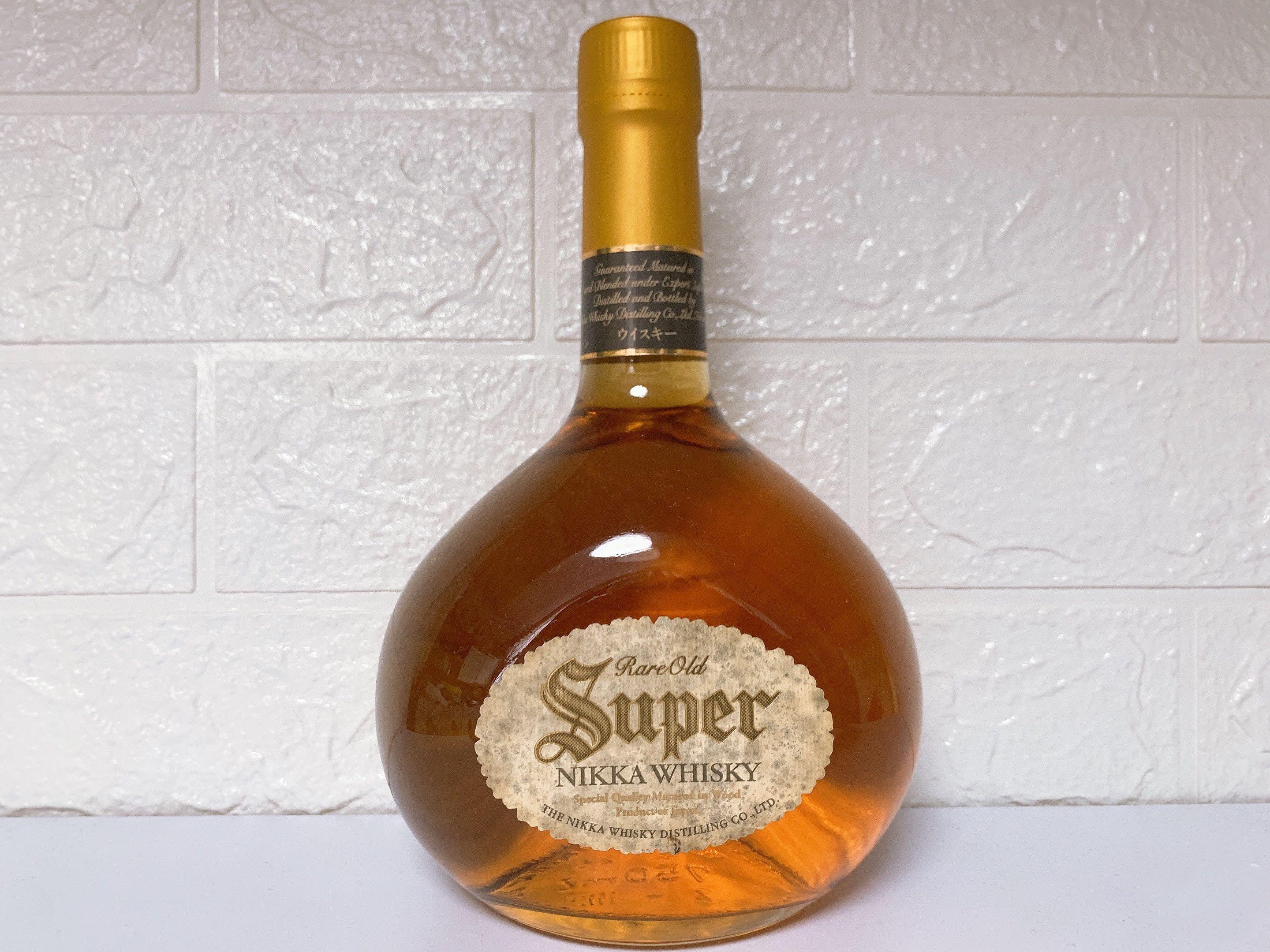 90's)日果珍罕舊裝Super威士忌- Nikka Super Rare Old Whisky, 嘢食