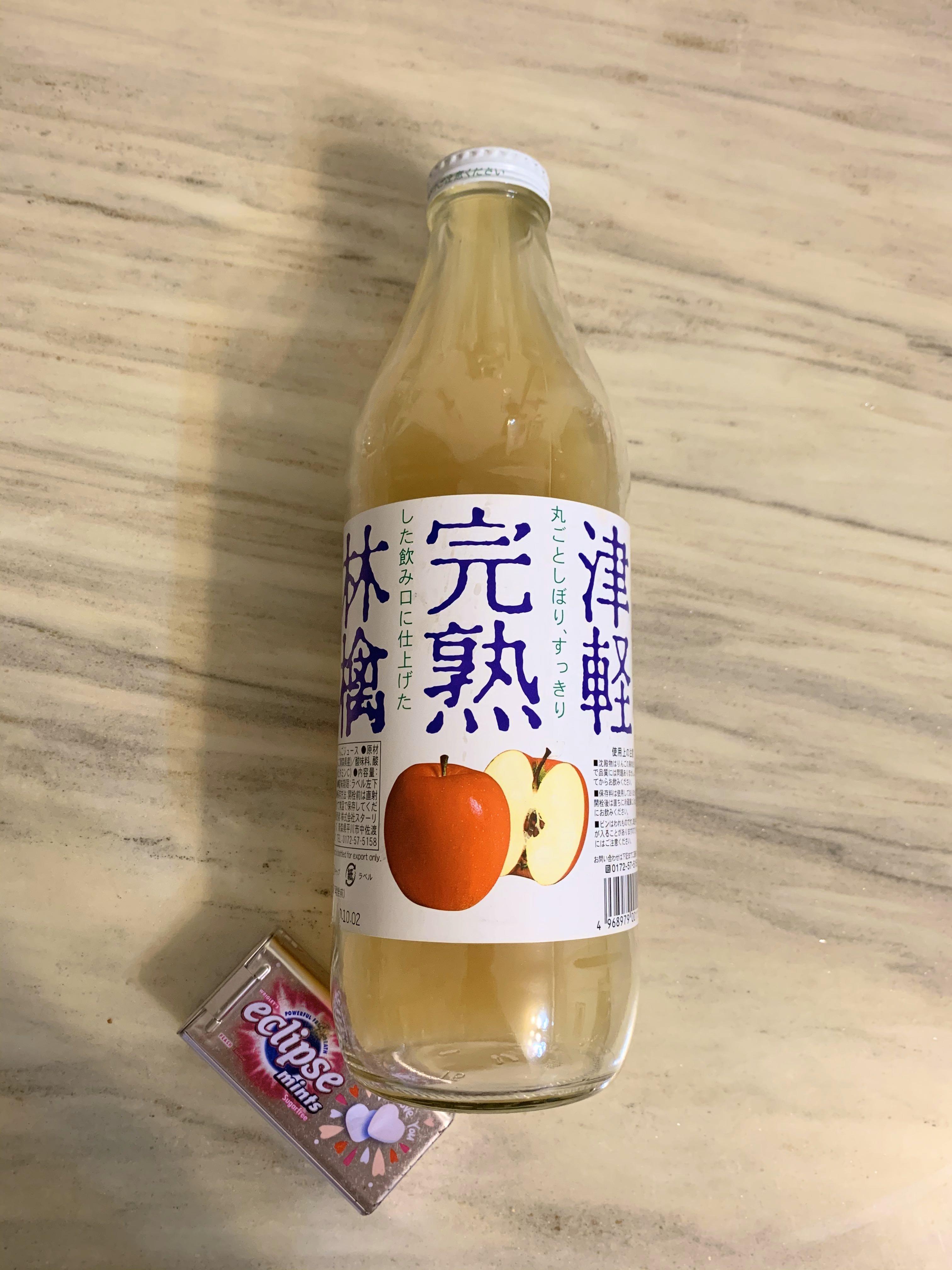 輕津完熟林檎日本青森蘋果汁 Nora 嘢食 嘢飲 非酒精類飲品 Carousell