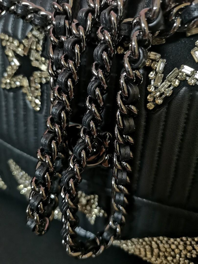 Authentic Limited Edition Coach Parker Quilting Crystal Embellishment Bag