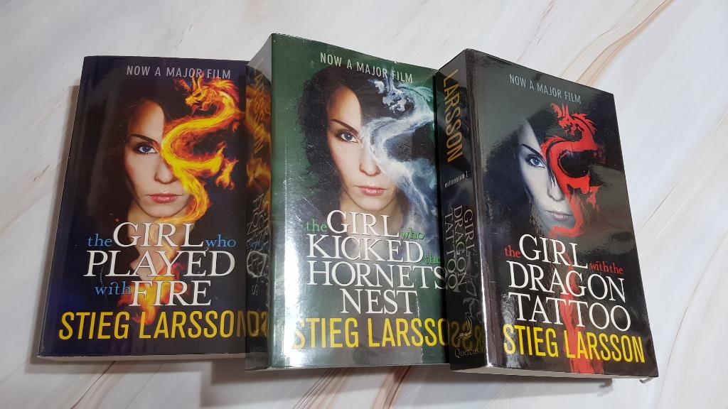 B Millennium Series The Girl With The Dragon Tattoo Books Stationery Fiction On Carousell