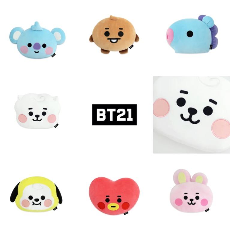 BTS BT21 BABY MOCHI FACE CUSHION 30CM