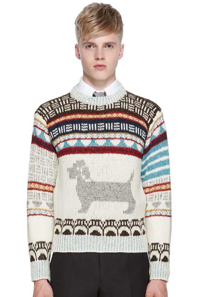 Thom Browne DOG SWEATER , 男裝, 外套及 
