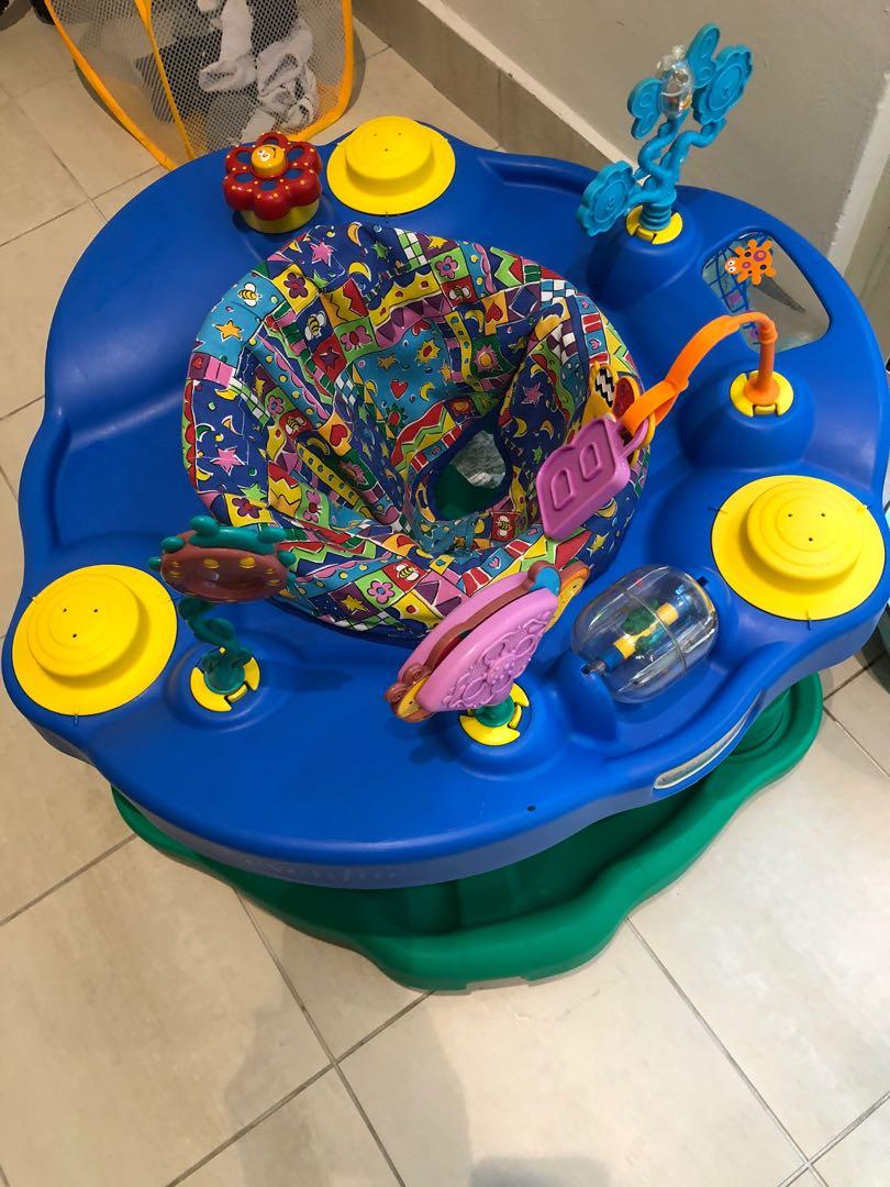 blue exersaucer