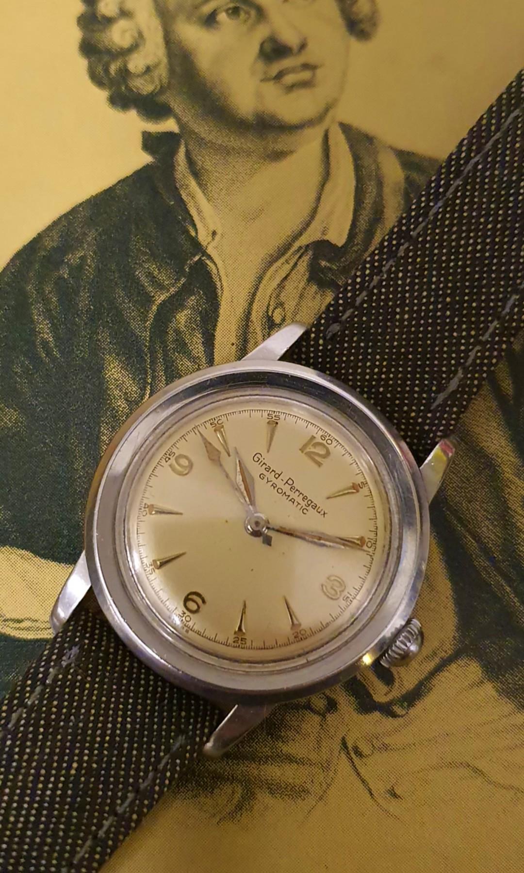 Girard Perregaux Gyromatic Vintage 1950s Watch. Cal.47AE 411 Ref.6373