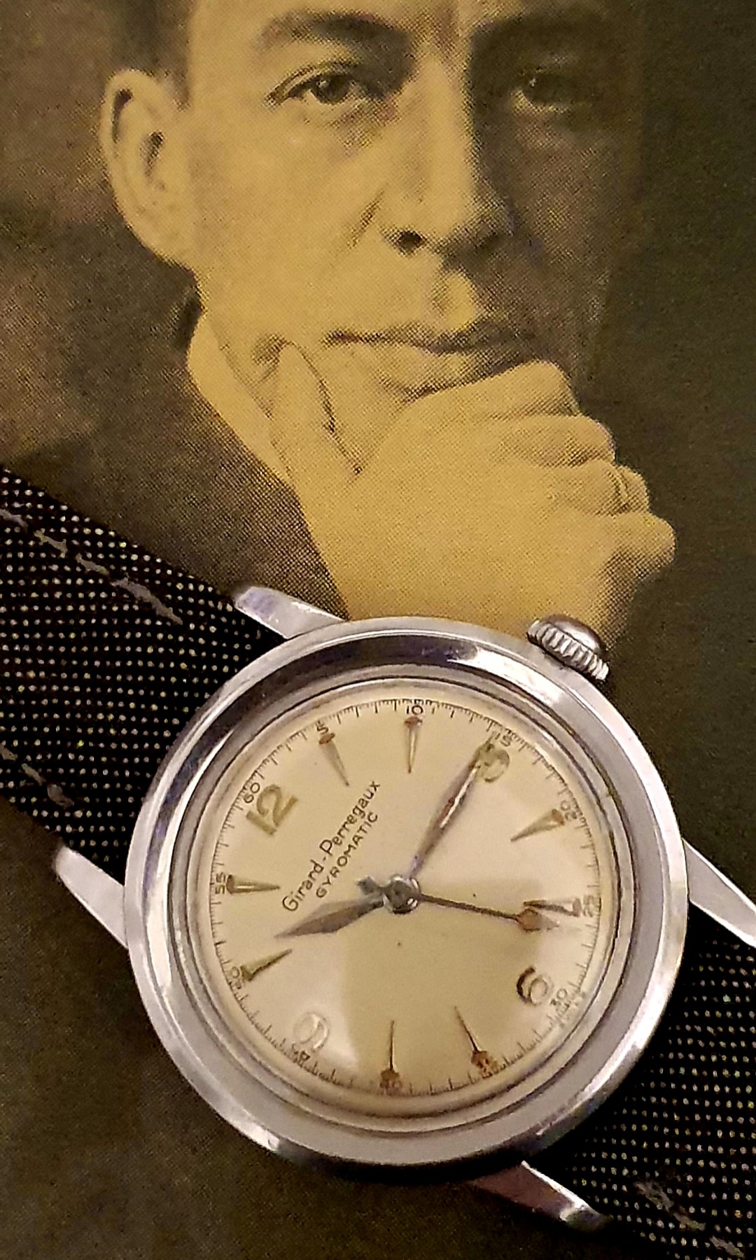 Girard Perregaux Gyromatic Vintage 1950s Watch. Cal.47AE 411 Ref