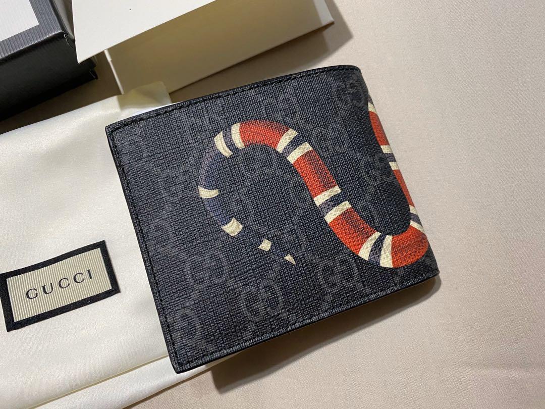 Gucci Kingsnake print GG Supreme wallet, Luxury, Bags & Wallets on ...