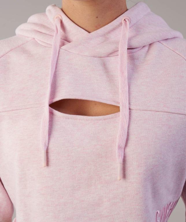 Gymshark cropped raw edge hoodie hot sale