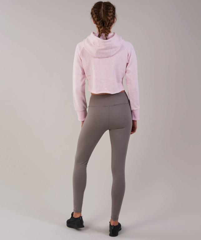 Gymshark cropped raw edge hoodie hot sale