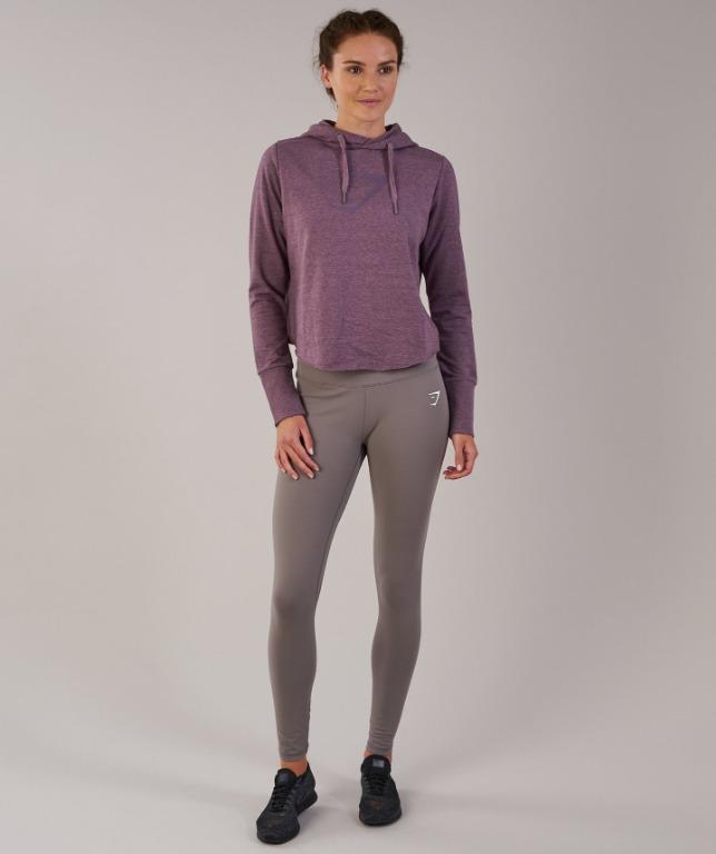 Cross back top hoodie gymshark