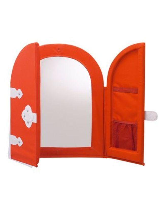 Ikea red castle mirror for kids children