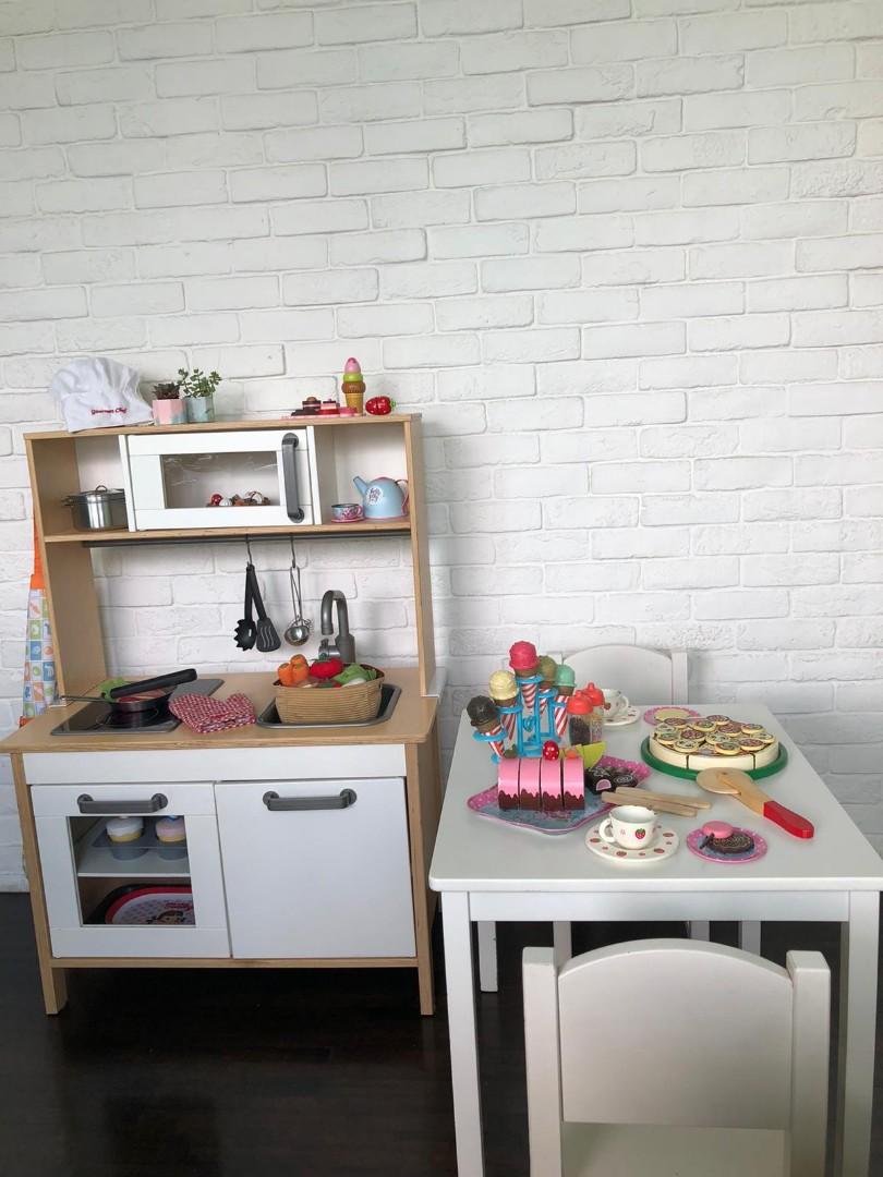 Ikea Toy Kitchen & Table Set Bundle, Babies & Kids, Baby Nursery & Kids ...