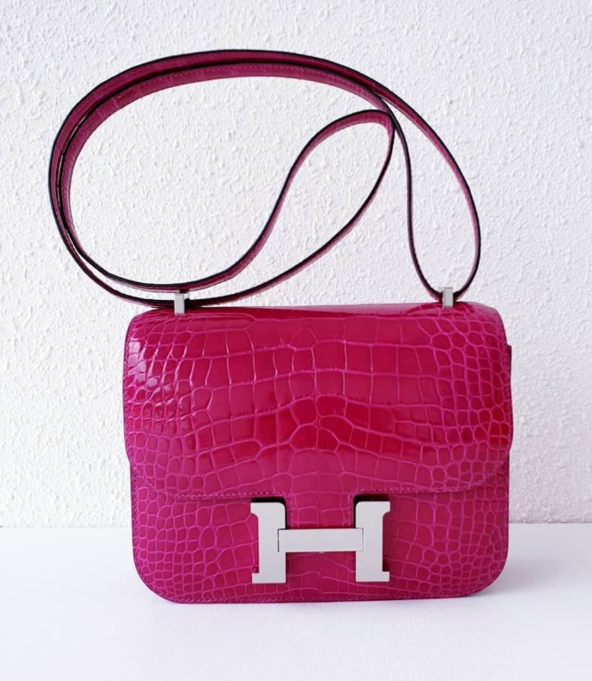 Hermes Birkin 25 Rose Pourpre Togo Palladium Hardware #D