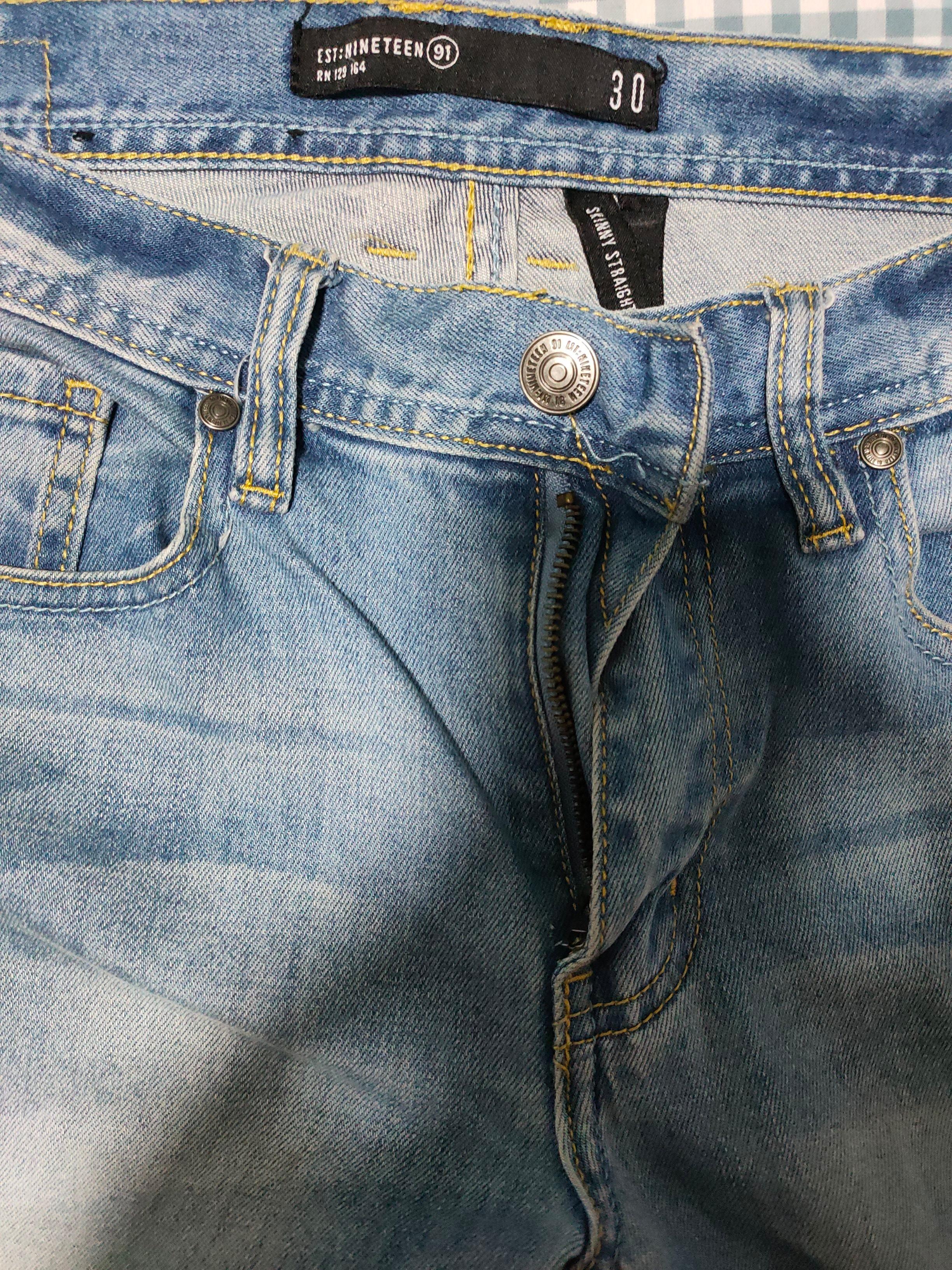 nineteen 91 skinny straight jeans