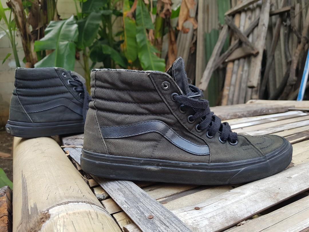 Sepatu vans online sk8 full black