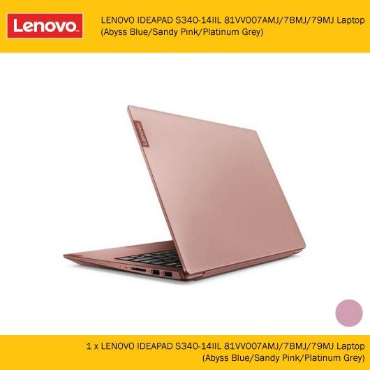 Lenovo Ideapad S340 14iil 81vv007amj 7bmj 79mj Laptop Abyss Blue Sandy Pink Platinum Grey Electronics Computers Laptops On Carousell