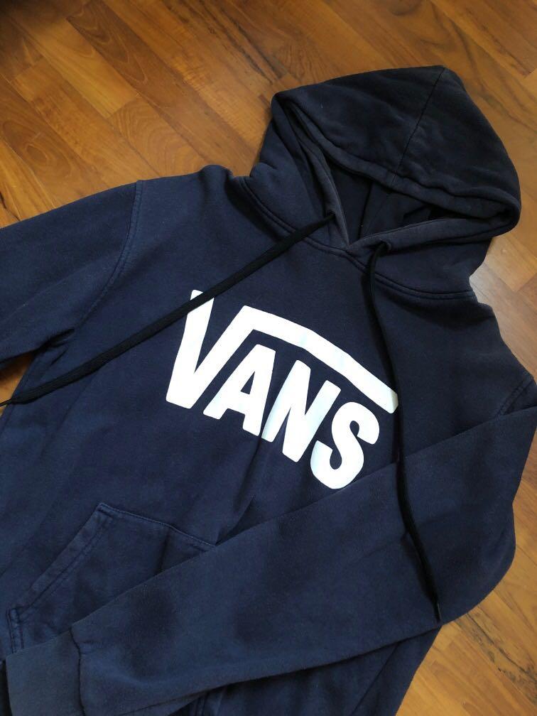 navy blue vans hoodie 