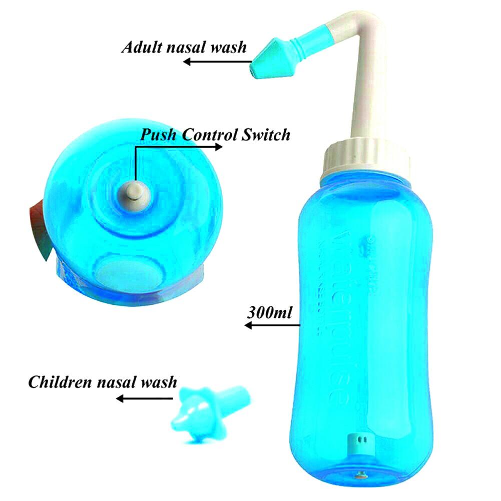 Neti Pot Nasal Nose Wash Detox Sinus Deep Cleaning Rinse Kit, Beauty