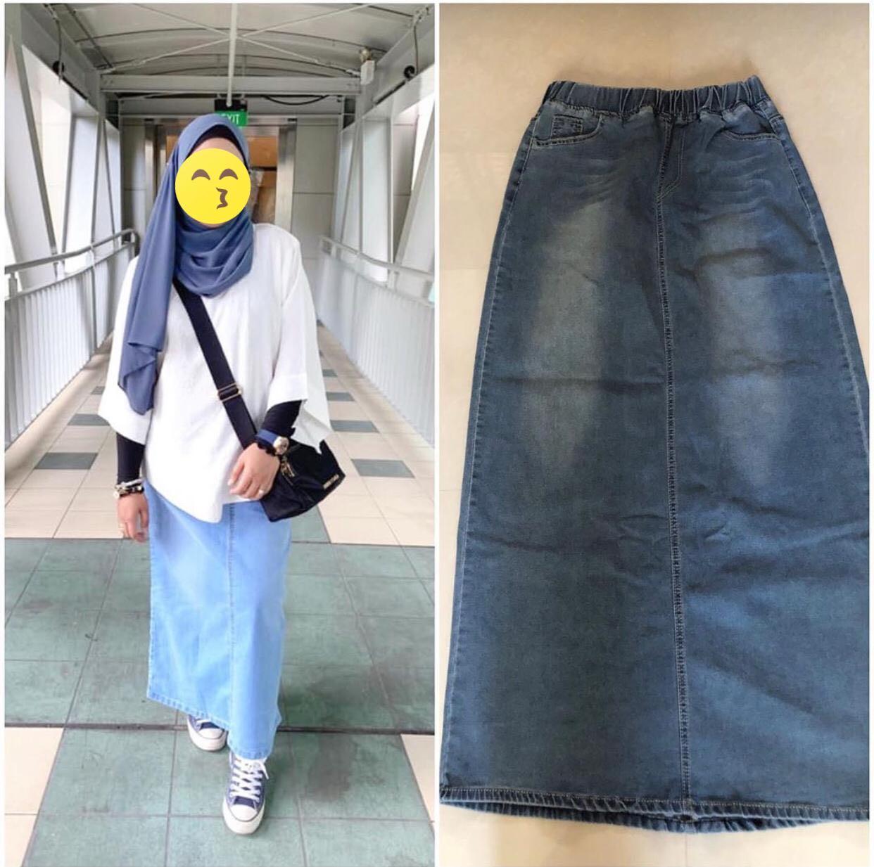 skirt jeans muslimah