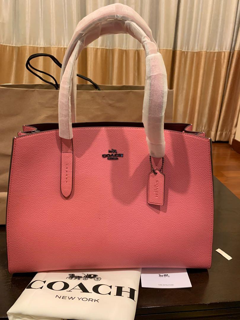 Coach charlie carryall pink hotsell