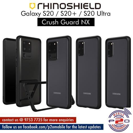 Rhinoshield Crash Guard for Samsung Galaxy S20/S20+/S20Ultra, Mobile Phones  & Gadgets, Mobile & Gadget Accessories, Cases & Sleeves on Carousell