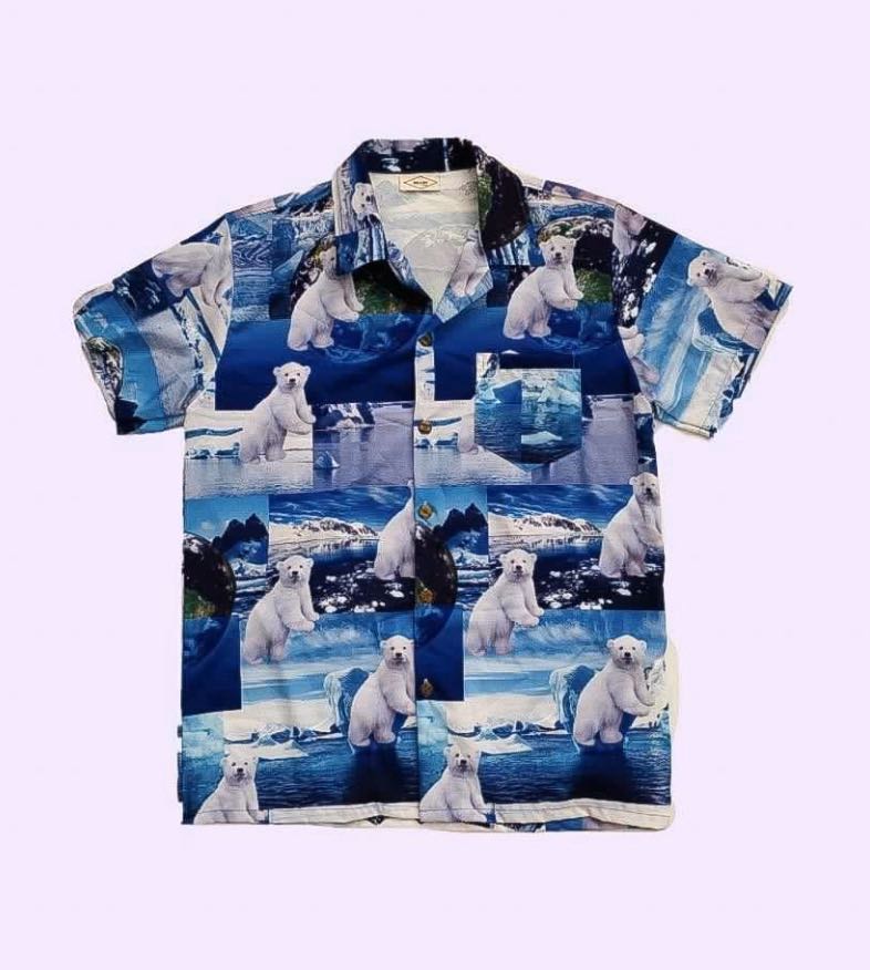SAVE THE POLAR BEARS HAWAIIAN SHIRT 