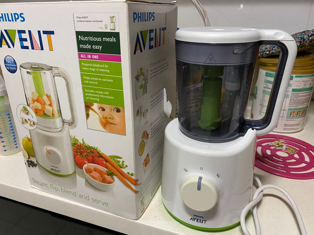 Used Philips Avent combined steamer and blender SCF870, TV & Home