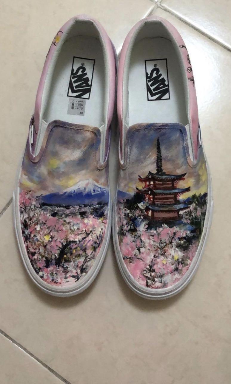 vans custom slip ons