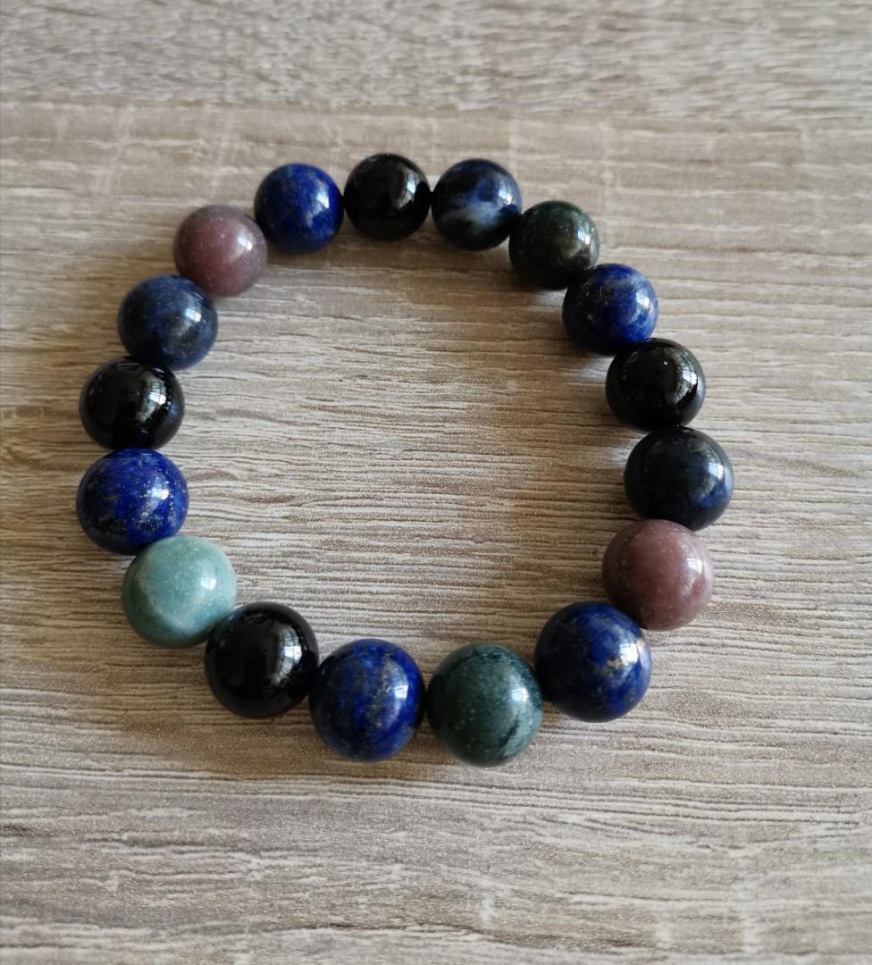 Lapis lazuli and black tourmaline discount