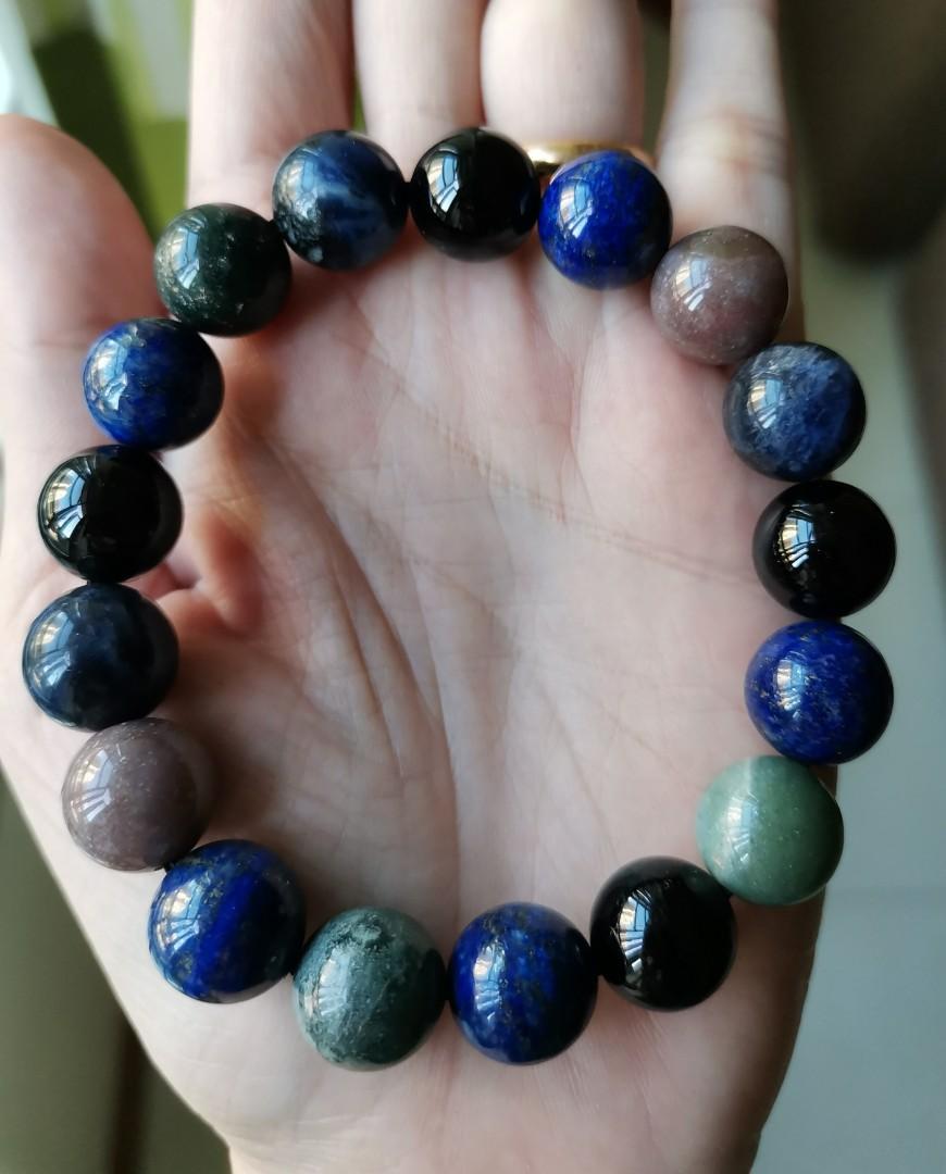 Black tourmaline hotsell and lapis lazuli