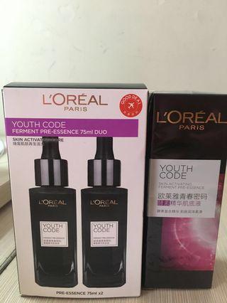 全新未開封一支Loreal青春密碼肌底液75ml