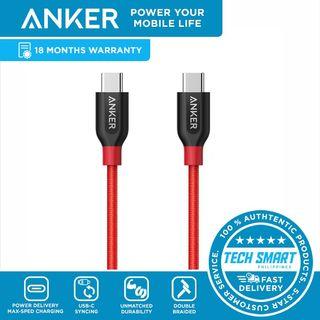 Anker PowerLine+ USB C to USB C Cable (6ft) Type C Nylon Braided