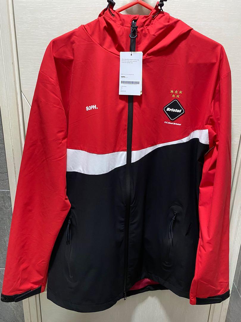 新品) SS20 FCRB x Coca-Cola warm-up Jacket (Red), 男裝, 外套及戶外