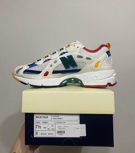 Aime Leon Dore x New Balance 827 Abzorb White Multi, Men's Fashion,  Footwear, Sneakers on Carousell