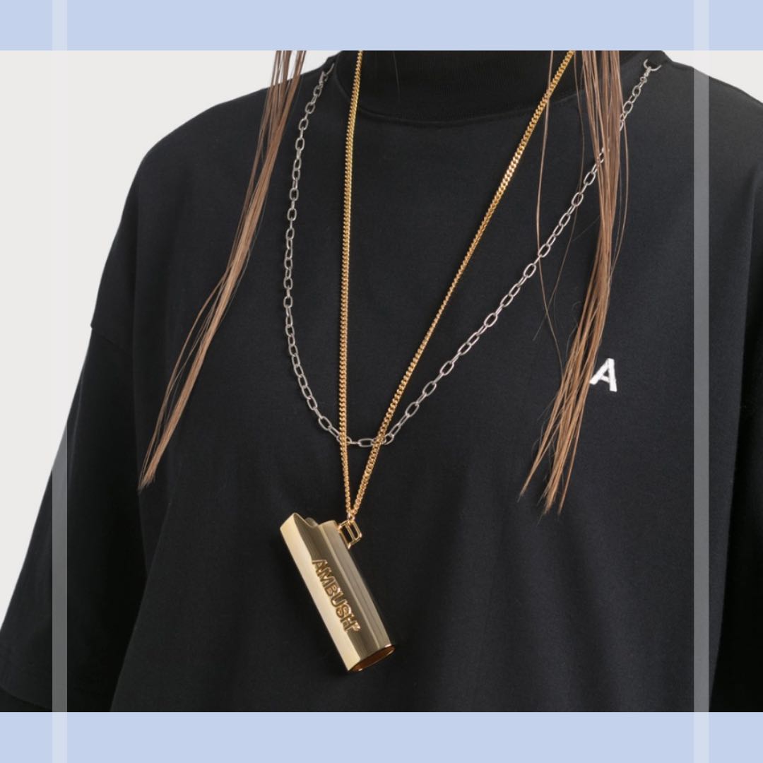 Ambush logo lighter case necklace, 名牌 